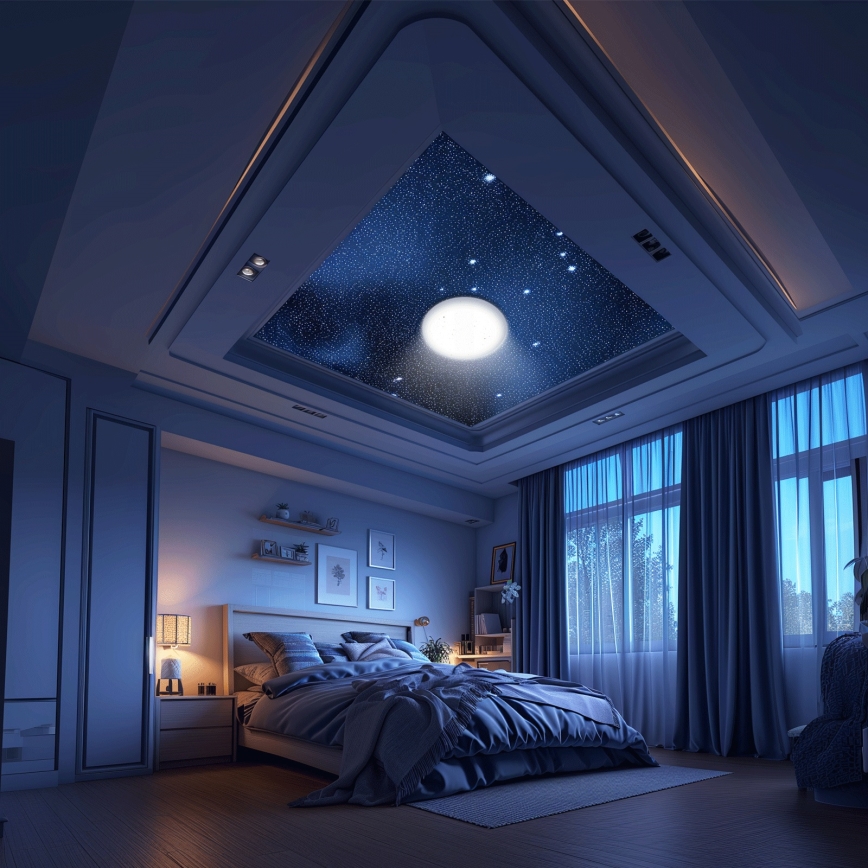 Aigostar - LED Dimmable Ceiling Light MESH LED/36W/230V 3000-6500K Ø 49.5 cm + remote control