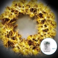 Aigostar - 3D LED Outdoor Christmas Wreath 72 LEDs / 3xAA Ø 50 cm IP44 Warm White