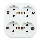 Aigostar - 4-Socket SCHUKO Domestic Outlet 250V/16A