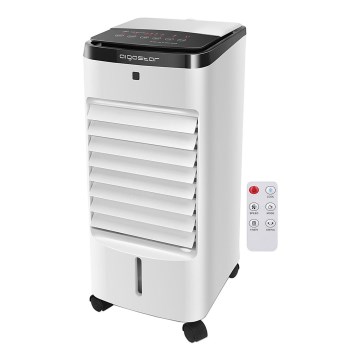 Aigostar - Air cooler 60W/230V white/black + remote control