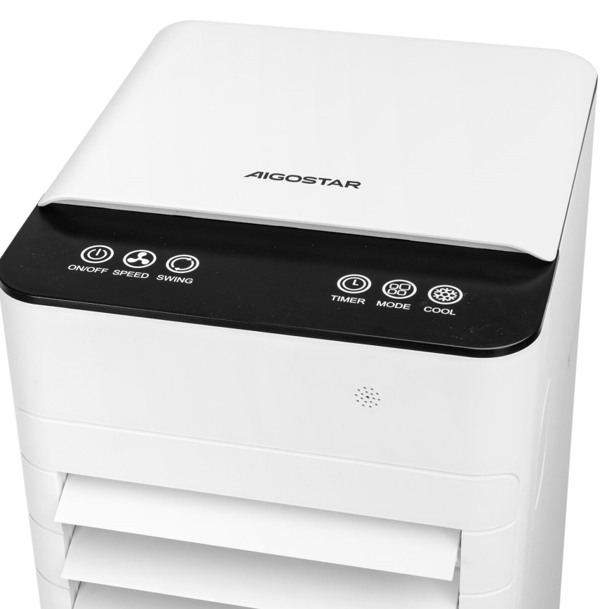 Aigostar - Air cooler 80W/230V white + remote control