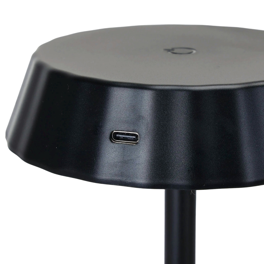 Aigostar - AMBIENT Dimmable LED Desk Lamp, 2.4 W / 5 V, 3000-6500 K, Black, 2000 mAh