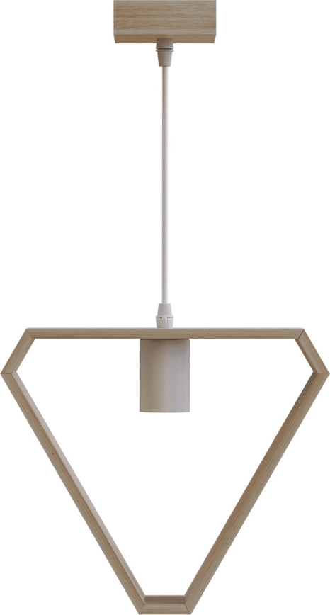 Aigostar - Cable-hung pendant lamp, 1x E27/60W/230V, beige
