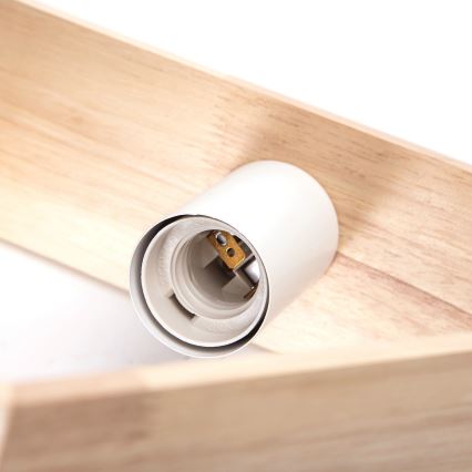 Aigostar - Cable-hung pendant lamp, 1x E27/60W/230V, beige