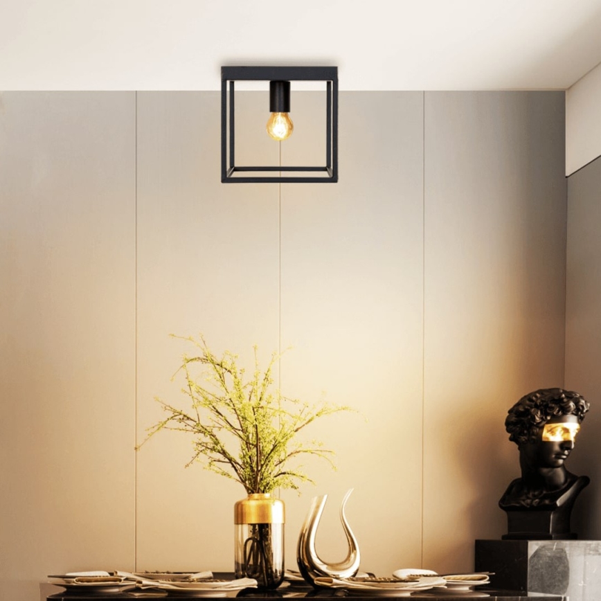 Aigostar - Ceiling light 1xE27/40W/230V black