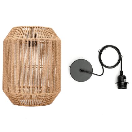 Aigostar - Chandelier on a string 1xE27/60W/230V beige