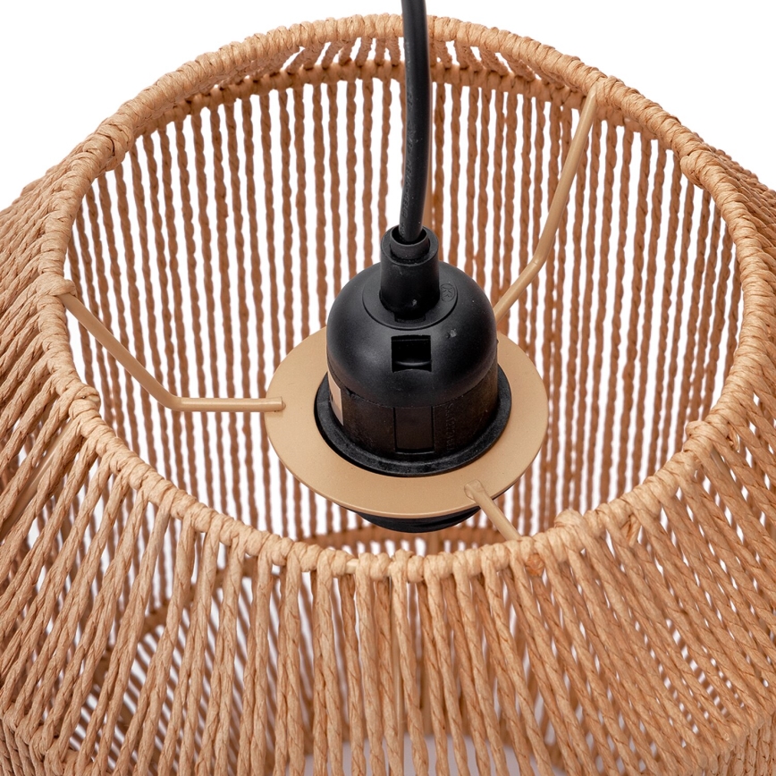 Aigostar - Chandelier on a string 1xE27/60W/230V beige