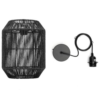 Aigostar - Chandelier on a string 1xE27/60W/230V black