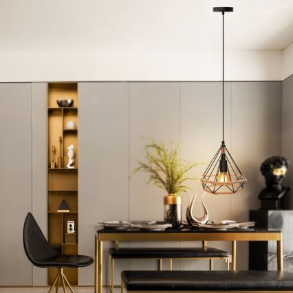 Aigostar - Chandelier on a string 1xE27/60W/230V