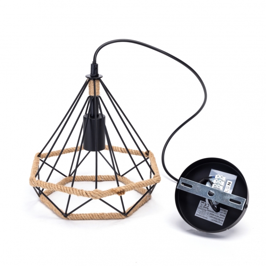 Aigostar - Chandelier on a string 1xE27/60W/230V