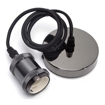 Aigostar - Charging cable 1xE27/60W/230V anthracite