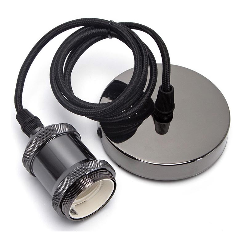 Aigostar - Charging cable 1xE27/60W/230V anthracite