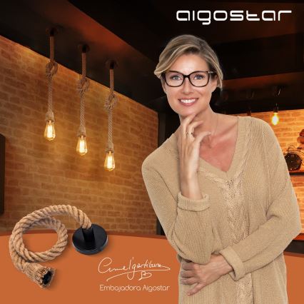 Aigostar - Charging cable 1xE27/60W/230V