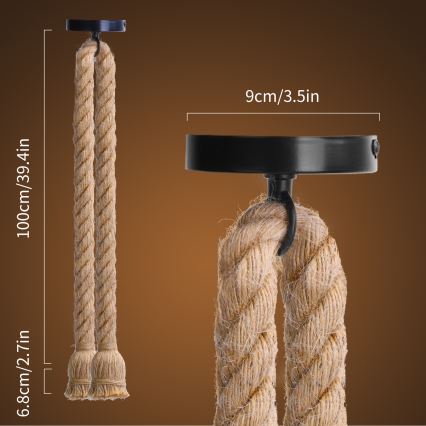 Aigostar - Charging cable 2xE27/60W/230V