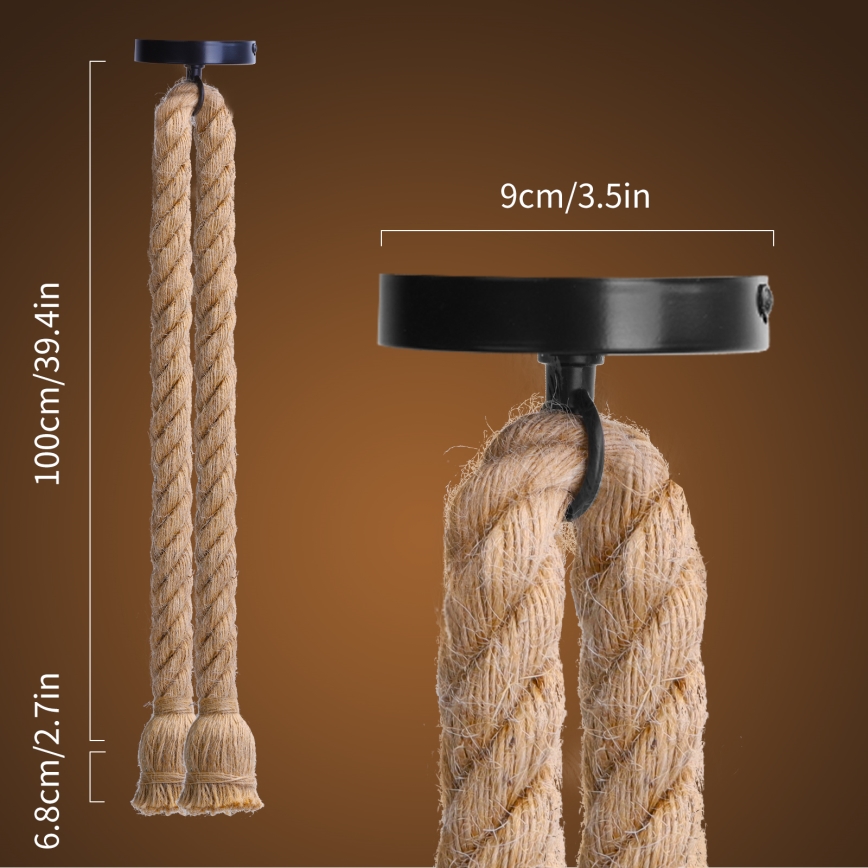 Aigostar - Charging cable 2xE27/60W/230V