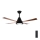 Aigostar - Dimmable LED Ceiling Fan LED/24W/230V 2700-6500K 132cm + Remote Control