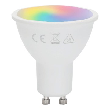 Aigostar - Dimmable LED RGBW GU10 Bulb 4.8W/230V 3000K + Remote Control
