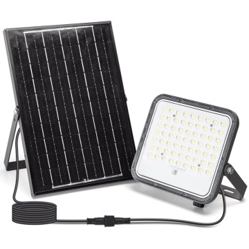 Aigostar - Dimmable LED Solar Floodlight LED/100W/3.4V 3000/4000/6500K IP66 8000 mAh + Remote Control