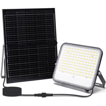 Aigostar - Dimmable LED Solar Floodlight LED/200W/3,4V 3000/4000/6500K IP66 16000 mAh + remote control
