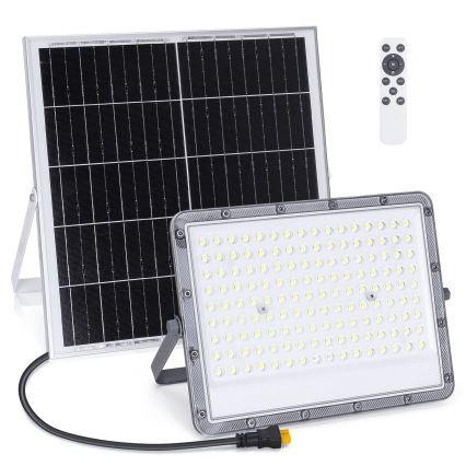Aigostar - 200W Dimmable Solar LED Floodlight, 3.4V, 20000 mAh, IP65, with Remote Control