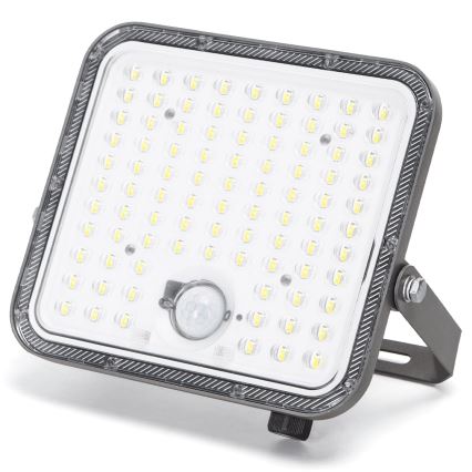 Aigostar - LED Dimmable Solar Floodlight with Sensor LED/120W/3,4V 6500K IP66 8000 mAh + remote control