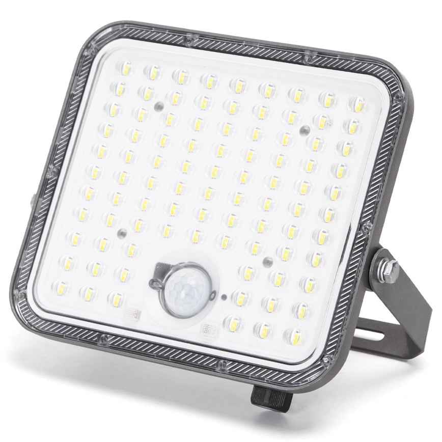 Aigostar - LED Dimmable Solar Floodlight with Sensor LED/120W/3,4V 6500K IP66 8000 mAh + remote control