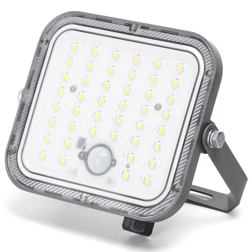 Aigostar - Dimmable LED Solar Floodlight with Sensor, 80W / 3.4V, 6500K, IP66, 4000 mAh + Remote Control