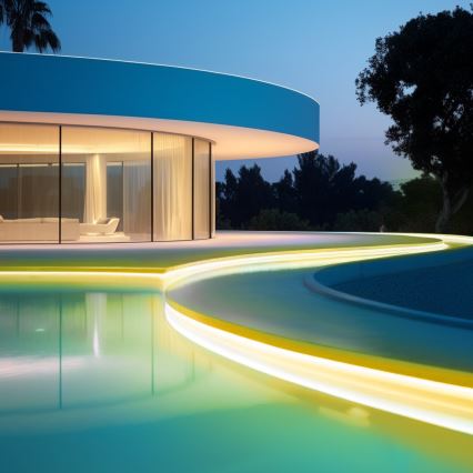 Aigostar - Dimmable LED Solar Strip LED/20W/3.2V 20 m 2700K IP65 20000 mAh + Remote Control