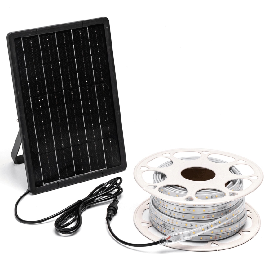 Aigostar - Dimmable Solar LED Strip LED/20W/3.2V 20 m 6500K IP65 + Remote Control