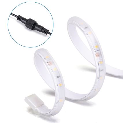 Aigostar - Dimmable Solar LED Strip LED/20W/3.2V 20 m 6500K IP65 + Remote Control