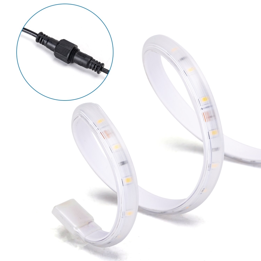 Aigostar - Dimmable Solar LED Strip LED/20W/3.2V 20 m 6500K IP65 + Remote Control