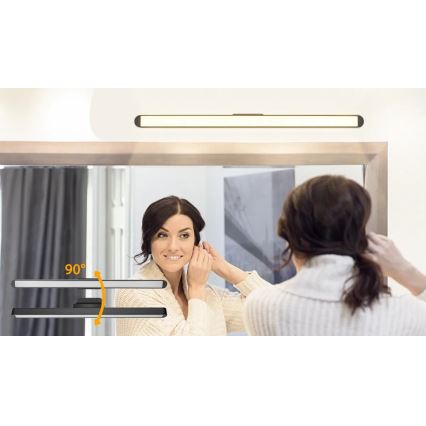 Aigostar - Dimmable Rechargeable LED Mirror Light, 2.9W / 5V / 2000 mAh