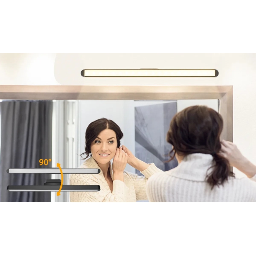 Aigostar - Dimmable Rechargeable LED Mirror Light, 2.9W / 5V / 2000 mAh