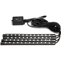 Aigostar - Dimmable RGB LED Car Strips LED/4.5W/5V + Remote Control