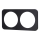 Aigostar - Double Aluminum Frame, Black