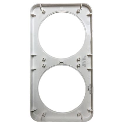 Aigostar - Double-Gang Plastic Frame, White