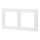 Aigostar - Double Glass Frame, White