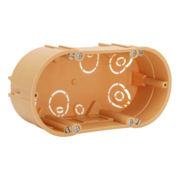 Aigostar - Double mounting box for recessed installation, orange