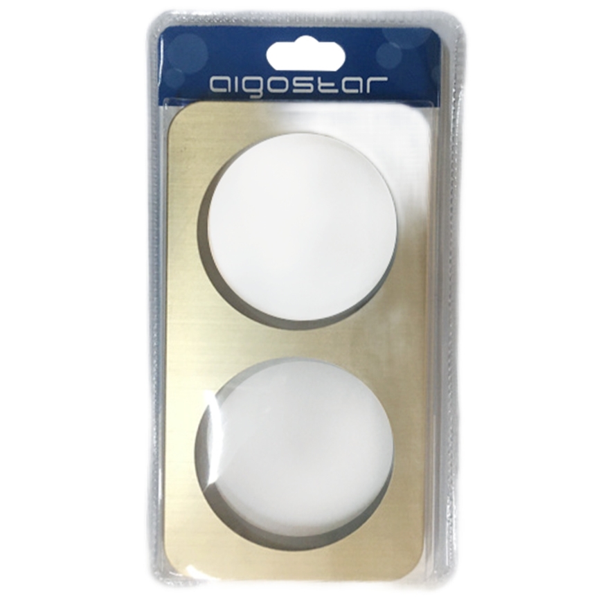 Aigostar - Double Aluminum Frame, Gold