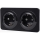 Aigostar - Double SCHUKO wall socket with frame, 250 V/16 A, black