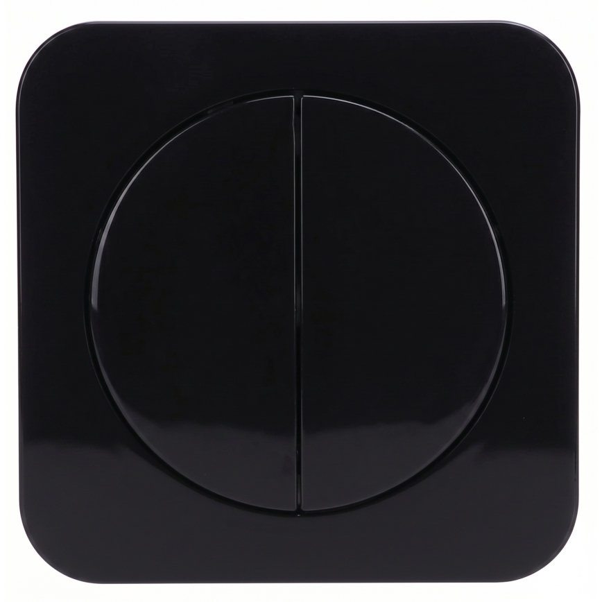 Aigostar - Double switch with frame No. 5 black