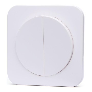Aigostar - Double Switch with Frame No. 7, White