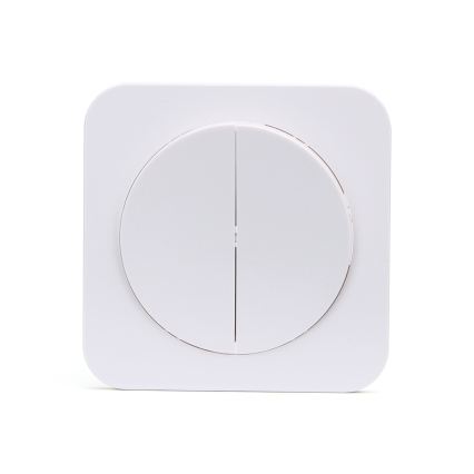 Aigostar - Double Switch with Frame No. 7, White