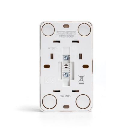 Aigostar - Double Wall-Mounted Household SCHUKO Socket 250V White