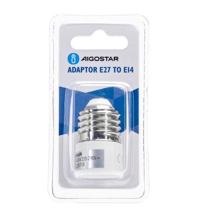 Aigostar - E27 to E14 Socket Adapter