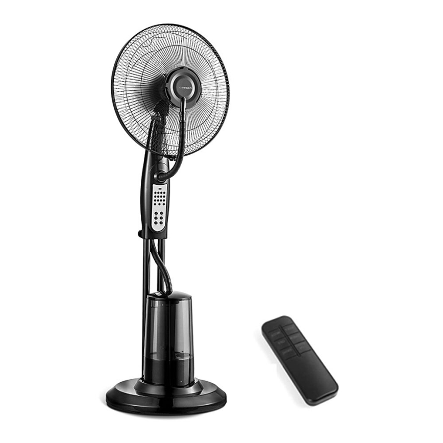 Aigostar - Floor fan with water spray 75W/230V + RC