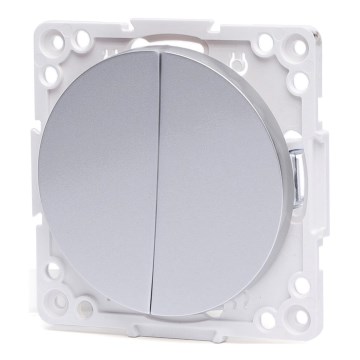Aigostar - Frameless Double Light Switch č. 5 Silver