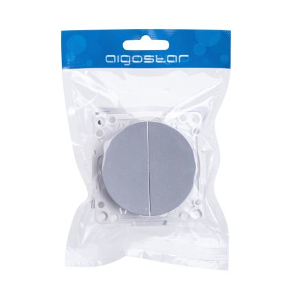 Aigostar - Frameless Double Light Switch č. 5 Silver