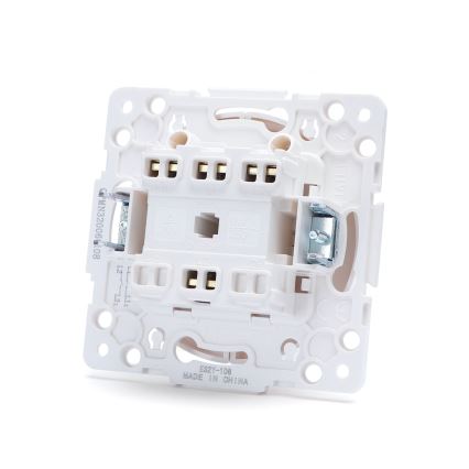 Aigostar - Frameless Double Light Switch No. 5 White