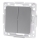 Aigostar - Frameless Double Switch No. 1, Silver